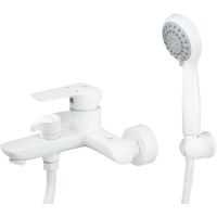 Смеситель для ванны Kaiser Glory 69222 Белый глянцевый — фото 1, Смесители