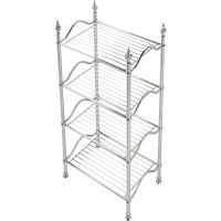 Напольная полка Migliore Mirella 26627 Хром — фото 2, Полки для ванной и душа