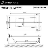 Товар: Акриловая ванна Whitecross Wave Slim 180x80 0111.180080.100.SOFT.BR с гидромассажем - фото 8 Акриловая ванна Whitecross Wave Slim 180x80 0111.180080.100.SOFT.BR с гидромассажем — фото 8, Ванны