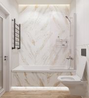 Водяной полотенцесушитель EWRIKA Сафо P 80х50 Черный матовый — фото 4, Водяные полотенцесушители