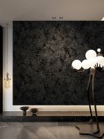 Обои Wiganford by Solo Hampton DTT2140 Винил на флизелине (1,06*10,05) Черный/Золото, Мрамор/Штукатурка — фото 4, Обои для стен