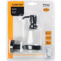 Товар: Дозатор для жидкого мыла Fixsen Comfort Black FX-86012 Черный матовый - фото 2 Дозатор для жидкого мыла Fixsen Comfort Black FX-86012 Черный матовый — фото 2, Дозаторы