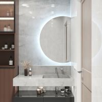 Зеркало Континент Jill 600х900 ЗЛП3564 с подсветкой с сенсорным выключателем — фото 8, Зеркала в ванную комнату