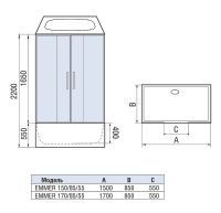 Товар: Душевой бокс WeltWasser WW500 Emmer 150/85/55 150х85 10000003925 с гидромассажем - фото 17 Душевой бокс WeltWasser WW500 Emmer 150/85/55 150х85 10000003925 с гидромассажем — фото 17, Душевые боксы