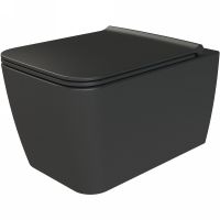 Унитаз Boheme Zen 967-B подвесной Черный матовый без сиденья — фото 1, Унитазы