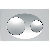 Клавиша смыва Koller Pool Grace mat chrome Хром матовый — фото 1, Комплектующие для душевого оборудования