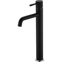 Смеситель для раковины Boheme Uno 462-BCR Черный матовый Хром — фото 1, Смесители