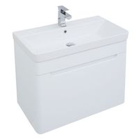 Тумба под раковину Aquanet София 80 199869 подвесная Белый глянец — фото 2, Тумбы под раковину