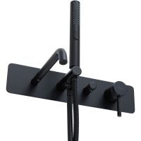 Смеситель для ванны Allen Brau Priority 5.31A05-31 Черный матовый — фото 4, Смеситель для ванны