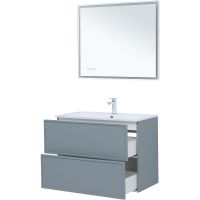 Тумба под раковину Aquanet Арт 90 313276 подвесная Мисти грин — фото 11, Тумбы под раковину