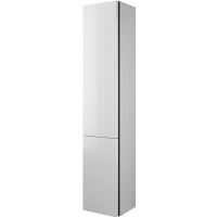 Шкаф пенал Burgbad Iveo 35 R HSIG035RF2833G0161 с бельевой корзиной подвесной Белый глянцевый — фото 1, Мебель для ванной