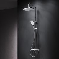 Душевая система AM.PM Func F078F400 с термостатом Хром — фото 7, Душевые стойки