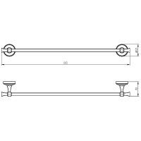 Товар: Полотенцедержатель Migliore Fortuna 27655 Хром - фото 2 Полотенцедержатель Migliore Fortuna 27655 Хром — фото 2, Полотенцедержатели