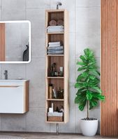 Шкаф пенал Vigo Grani 30 pnp.GRI.30 поворотный Дуб сонома — фото 3, Пеналы для ванной комнаты