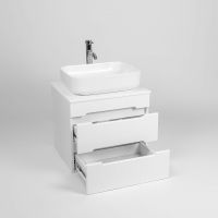 Тумба под раковину VIANT Марсель 66 VMAR66N-T2YP подвесная Белая — фото 4, Мебель для ванной