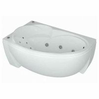 Акриловая ванна Aquatek Бетта 170x97 L BET170-0000010 с гидромассажем с фронтальной панелью с каркасом (разборный) со слив-переливом — фото 2, Акриловые ванны