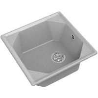 Кухонная мойка GranFest Unique GF-U-500 Серая — фото 1, Кухонные мойки