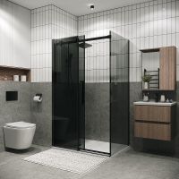 Товар: Душевая стенка Grossman Classic 70 200.K33.04.70.21.10 профиль Черный матовый стекло тонированное - фото 4 Душевая стенка Grossman Classic 70 200.K33.04.70.21.10 профиль Черный матовый стекло тонированное — фото 4, Боковые стенки