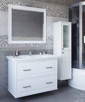 Зеркало Sanflor Модена 105 С04611 Белое — фото 2, Зеркала в ванную комнату