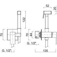 Товар: Гигиенический душ со смесителем Giulini Pablolux FSH20/P Хром - фото 3 Гигиенический душ со смесителем Giulini Pablolux FSH20/P Хром — фото 3, Душевое оборудование. Душевая программа