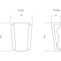 Обрамление арок Европласт 1.55.005 41x126x95 мм — фото 2, Колонны