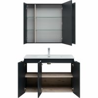 Товар: Комплект мебели для ванной Aquanet Алвита New 100 273986 подвесной Антрацит - фото 5 Комплект мебели для ванной Aquanet Алвита New 100 273986 подвесной Антрацит — фото 5, Комплекты мебели для ванной