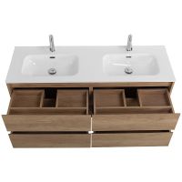 Тумба под раковину BelBagno Kraft 140 KRAFT-1400-4C-SO-2-RNN подвесная Rovere Nebrasca Nature — фото 9, Тумбы под раковину