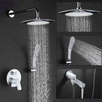 Товар: Душевая система Gappo G7148-8 Белый Хром - фото 9 Душевая система Gappo G7148-8 Белый Хром — фото 9, Встраиваемые душевые комплекты