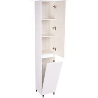 Шкаф пенал Style Line Даллас 30 Люкс с бельевой корзиной Белый арт-СС-00000452 — фото 2, Пеналы для ванной комнаты