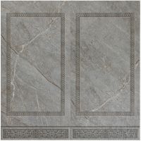 Виниловые панели Акватон Novita Stronghold SPC ПМО 23857 Мрамор серо-коричневый 02С Узор греческий 1200х600х2,5 мм — фото 1, Виниловые панели