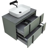 Тумба под раковину Allen Brau Reality 80 1.32005.CGM подвесная Олива матовая — фото 14, Мебель для ванной