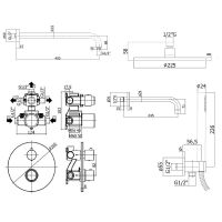 Товар: Душевая система Paffoni Light KITLIQ019NO141 с термостатом Черная матовая - фото 10 Душевая система Paffoni Light KITLIQ019NO141 с термостатом Черная матовая — фото 10, Встраиваемые душевые комплекты