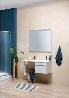 Тумба под раковину Aquanet Токио 130 236917 подвесная Белая — фото 5, Мебель для ванной