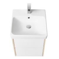 Тумба под раковину Aquaton Сканди 45 1A251601SDB20 подвесная Белый Дуб верона — фото 2, Тумбы под раковину