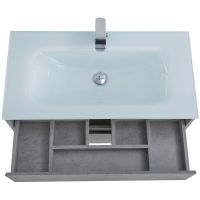 Тумба под раковину BelBagno Kraft 100 KRAFT-1000-2C-SO-CG подвесная Cemento Grigio — фото 12, Тумбы под раковину