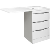 Тумба под раковину Runo Орион 120 УТ000003442 Белая — фото 3, Тумбы под раковину