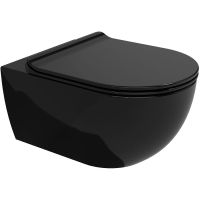 Унитаз Flaminia App AP118GNER подвесной Черный без сиденья — фото 1, Унитазы