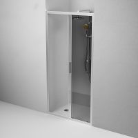 Душевая дверь AM.PM Gem Solo 100 W90G-100-1-195MG профиль Хром матовый стекло тонированное-прозрачное — фото 5, Раздвижные душевые двери