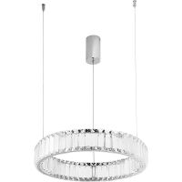 Подвесной светильник Divinare Renata 1135/02 SP-24 Прозрачный Хром — фото 1, Подвесные светильники