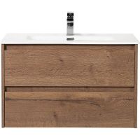 Тумба под раковину BelBagno Kraft 80 KRAFT-800-2C-SO-RT подвесная Rovere Tabacco — фото 1, Тумбы под раковину