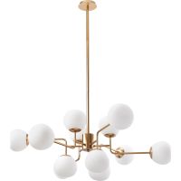 Товар: Люстра Maytoni Modern Erich MOD221-PL-12-G Белая Латунь - фото 2 Люстра Maytoni Modern Erich MOD221-PL-12-G Белая Латунь — фото 2, Люстры