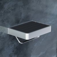 Держатель туалетной бумаги Damixa Jupiter DA77341500 с полкой Черный Хром — фото 2, Держатели туалетной бумаги