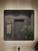 Зеркало Orange Black 80 BL-80ZE с подсветкой с сенсорным выключателем — фото 2, Зеркала в ванную комнату