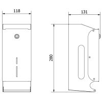 Товар: Диспенсер для туалетной бумаги Nofer 05101.B Нержавеющая сталь глянцевая - фото 2 Диспенсер для туалетной бумаги Nofer 05101.B Нержавеющая сталь глянцевая — фото 2, Диспенсеры туалетной бумаги