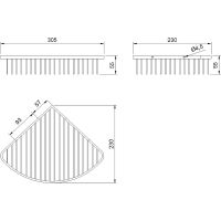 Мыльница Nofer 09063.S Сатин — фото 2, Мыльницы