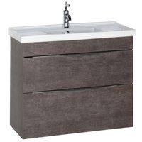 Тумба под раковину Aquanet Эвора 100 подвесная Дуб антик арт-183003 — фото 4, Тумбы под раковину