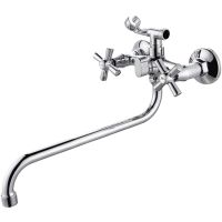 Смеситель для ванны Viko V-1415 универсальный Хром — фото 1, Смеситель для ванны