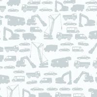 Обои детские AS Creation Little Stars 35815-1 Винил на флизелине (0,53*10,05) Серый, Автомобиль — фото 1, Обои для стен