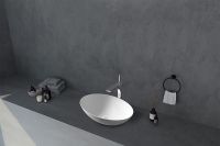 Раковина-чаша Abber Stein 50 AS2609 Белая матовая — фото 3, Раковины накладные