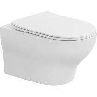 Унитаз Boheme Fiore 978-SET-W подвесной Белый глянцевый с сиденьем Микролифт — фото 1, Унитазы